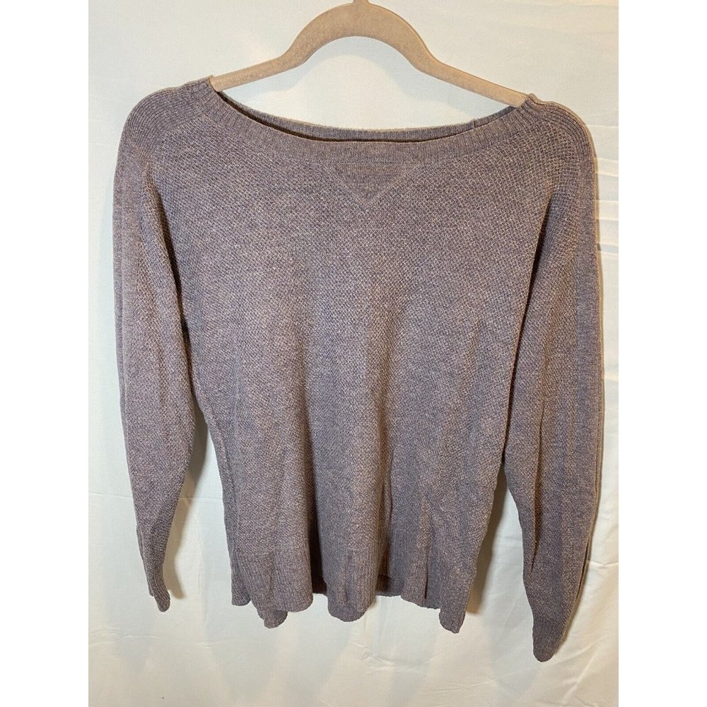 American Eagle Sweater Womens XS Purple Long Sleeve Scoop Neck Top Tunic Ladies.